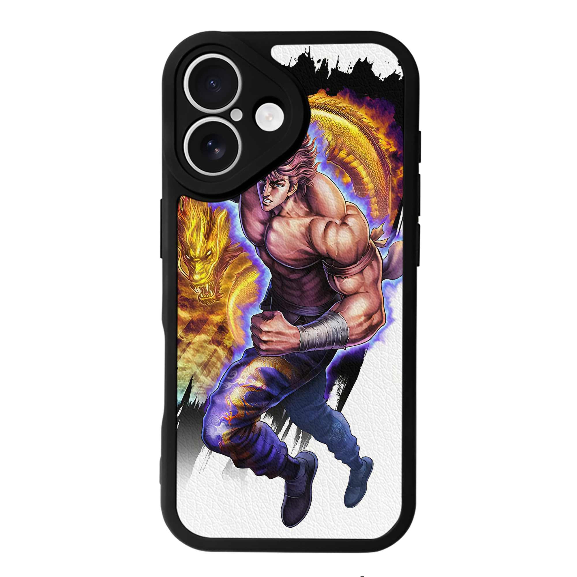 （画像用） 北斗の拳 Fist of the North Star 【iPhone 16シリーズ対応】シリコンスマホケース（レザー調） 材質：シリコン